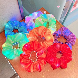 Cột tóc scrunchies đèn led phát sáng