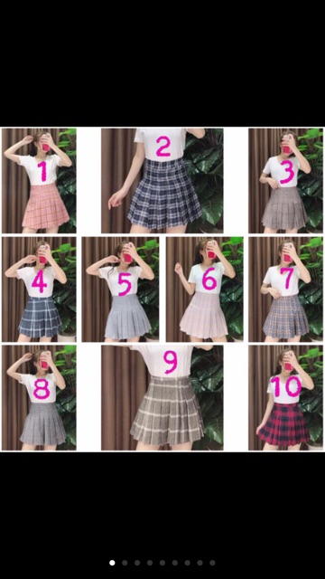 Chân váy xếp ly, chân váy hàn quốc, chân váy kẻ hàng qc | BigBuy360 - bigbuy360.vn