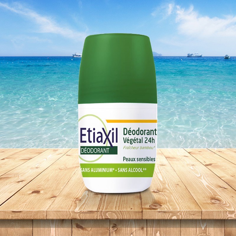 Lăn Khử Mùi Etiaxil Deodorant Vegetal 24h Roll-On Chiết Xuất Nha Đam 50ML