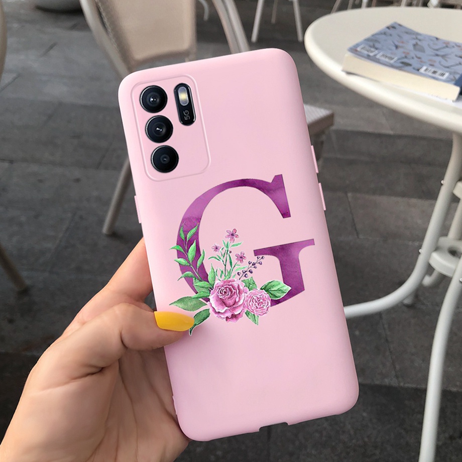 Ốp Điện Thoại Silicon Mềm Nhám Chống Sốc In Chữ Dễ Thương Cho Oppo Reno6 Z 5G Reno6Z Reno 6 Z 2021