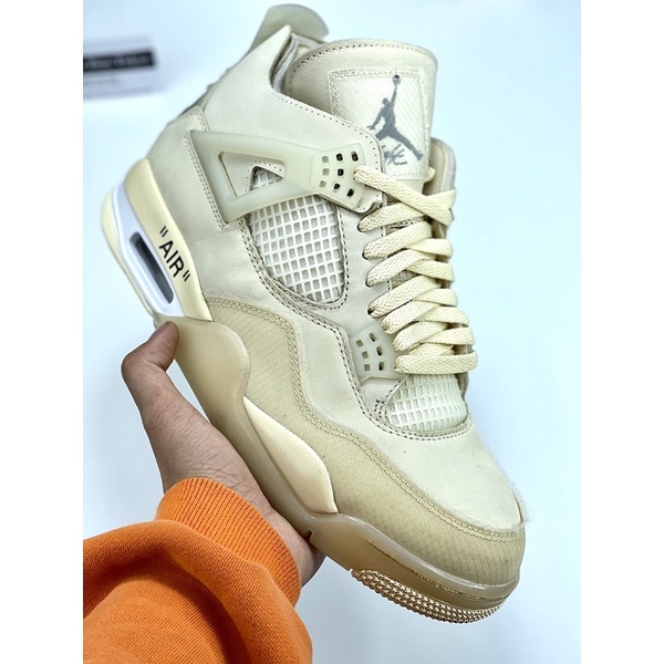 Giày sneaker jordan 4 off white cao cấp