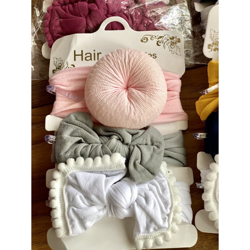 SET 3 BĂNG ĐÔ TÓC ĐỦ MÀU SƠ SINH