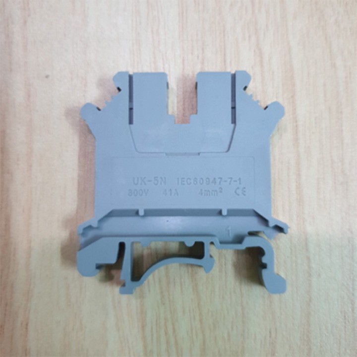 Cầu đấu dây UK-5N 4mm2 - UK5N - Terminal block 4 mm² - Terminal UK5N - Hộp 100 cái, Terminal Nối Dây Điện, Cầu đấu dây
