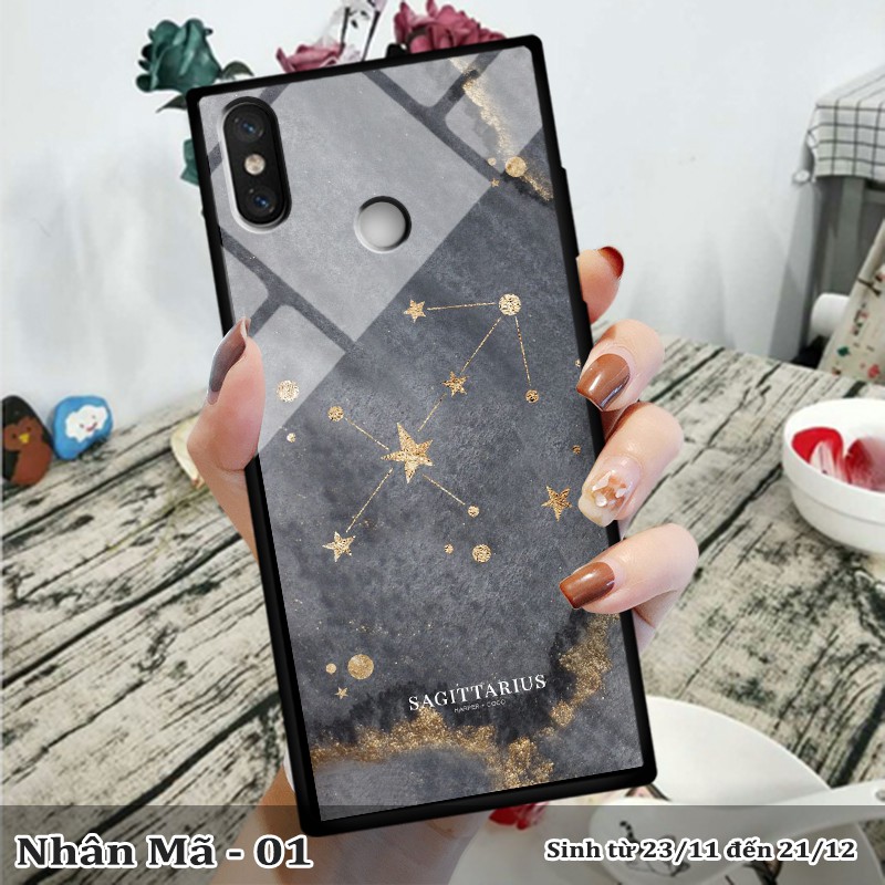 Ốp lưng kính 3D Xiaomi Mi 8 SE -cung hoàng đạo