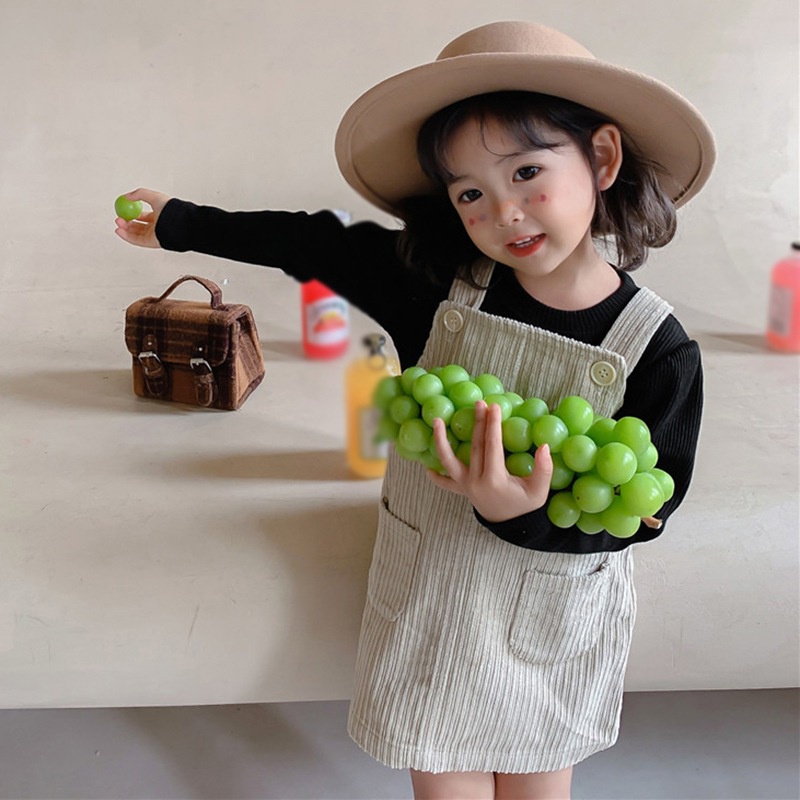 Áo kiểu tay phồng cổ tròn màu trơn phong cách Hàn Quốc thời trang cho bé