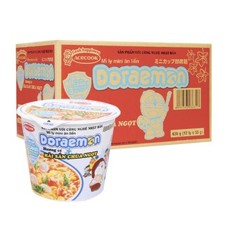 Thùng mì mini Doraemon 48g x 12ly