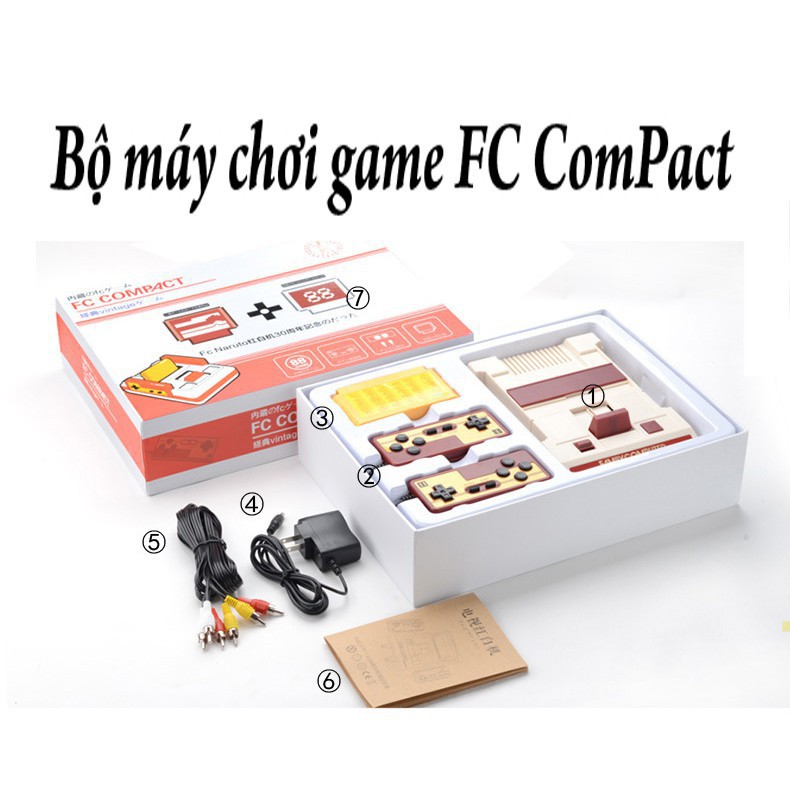 [FREE SHIP =&gt; 50K ] Máy Game FC Compact Có 500 trò trong máy không trùng + Băng 132 trò