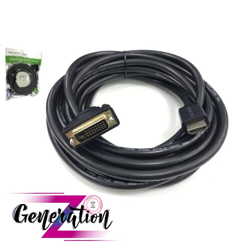 Cáp chuyển HDMI ra DVI 24+1 dài 3M - 5M KM