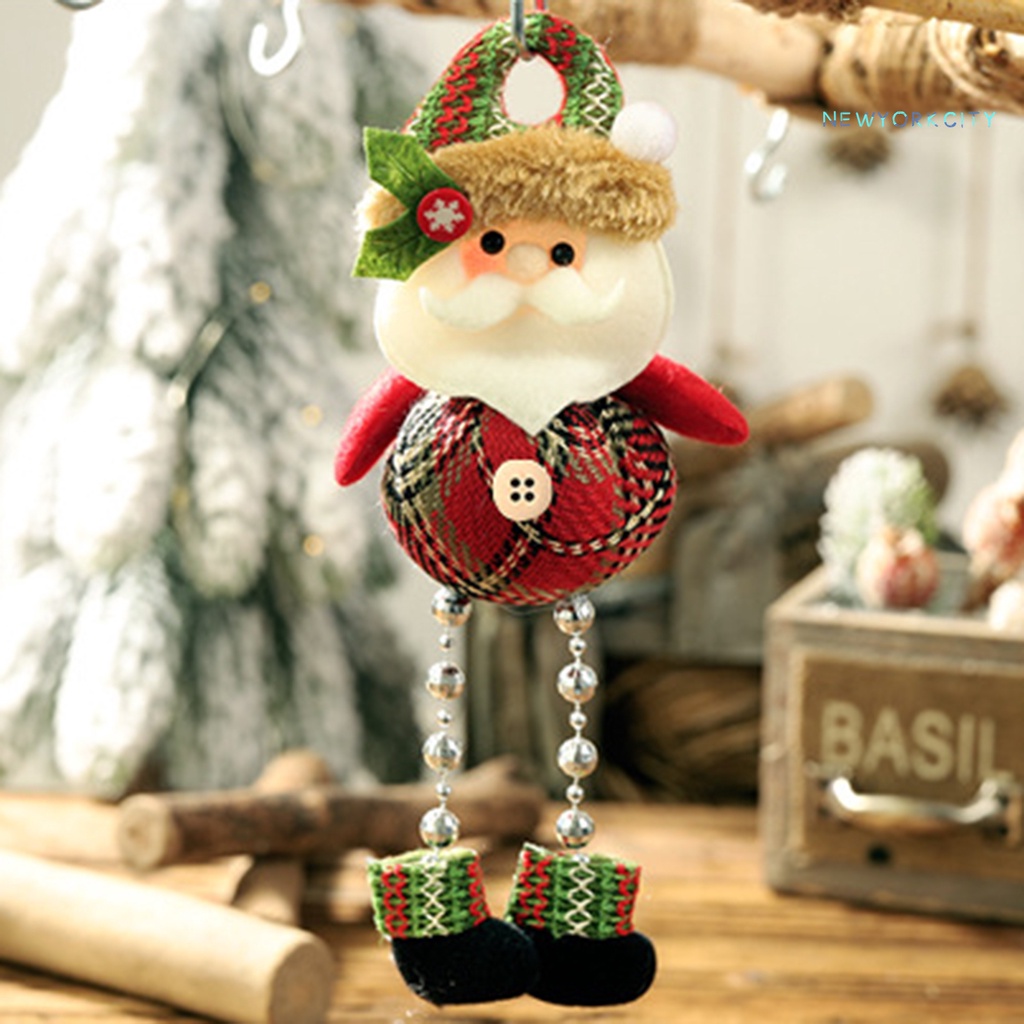 Búp Bê Người Tuyết Chân Dài Bằng Vải Thân Thiện Với Môi Trường Treo Trang Trí Giáng Sinh