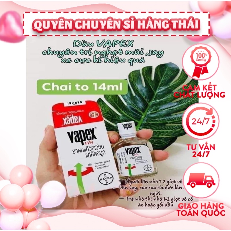 DẦU TRỊ NGHẸT MŨI VAPEX