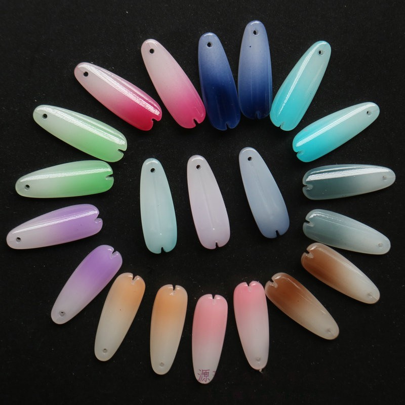 5 cánh hoa 9*25mm chất liệu bột đá ép nguyên liệu làm trâm làm trang sức cổ trang