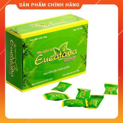 Viên ngậm ho Eucatana ( hộp 100 viên) nguồn gốc thảo dược, giảm ho, đau rát họng