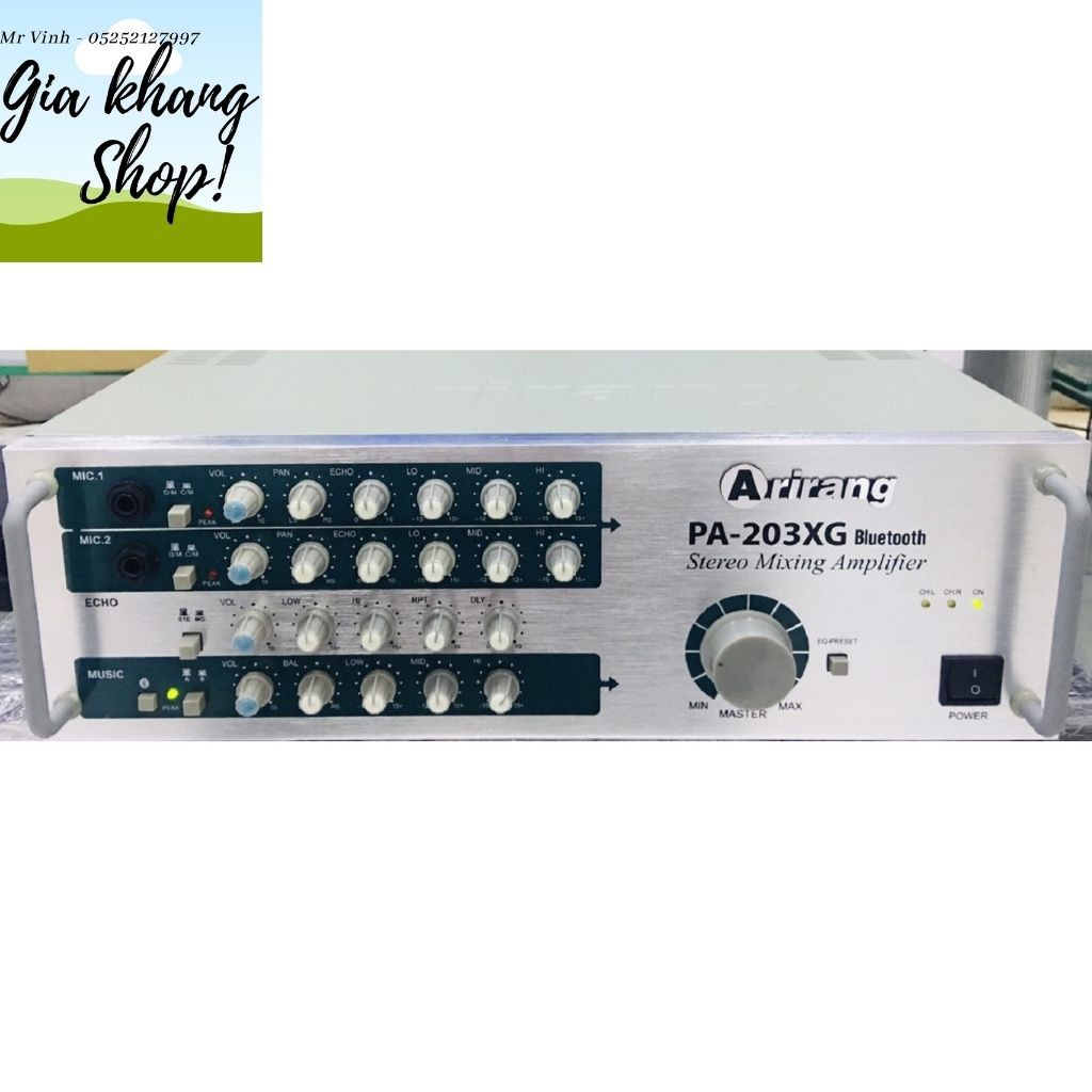 Amply ARIRANG PA-203XG Bluetooth - Hàng chính hãng