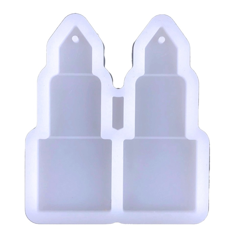Khuôn Silicone Làm Bông Tai / Móc Khóa / Son Môi Bằng Resin Epoxy