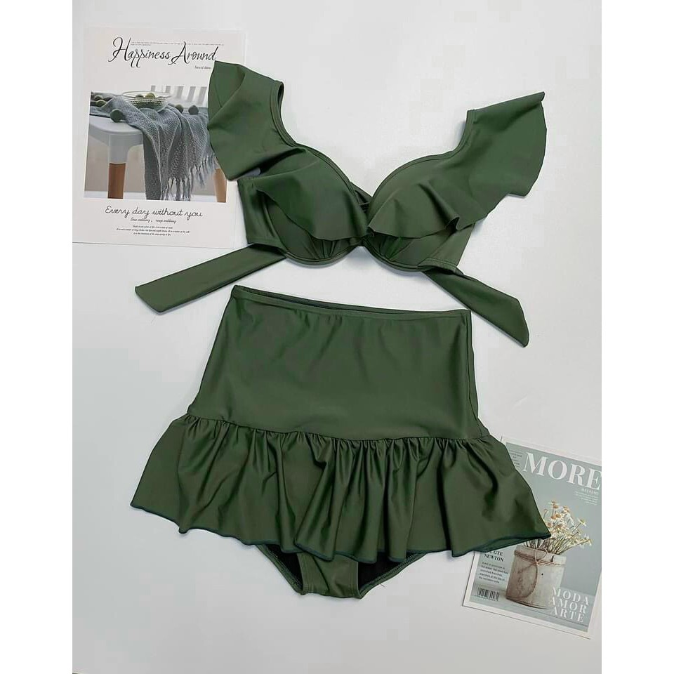 Bikini, Đồ Bơi Đi Biển Hai Mảnh Cánh Tiên dây nhỏ Váy cá Dễ Thương Nhiều Màu ODERI HM-094