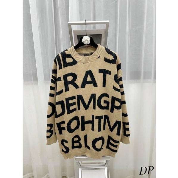 Áo len chữ to hot hit hàng QCL1