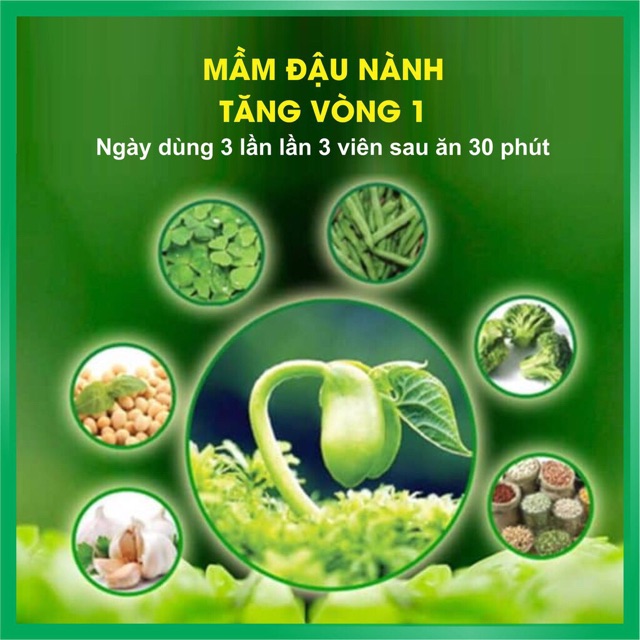 Mầm đậu nành DM beauty tăng vòng 1 | BigBuy360 - bigbuy360.vn