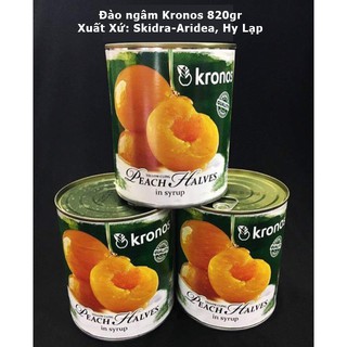 [Combo 3] Đào Ngâm Kronos Lon 820g