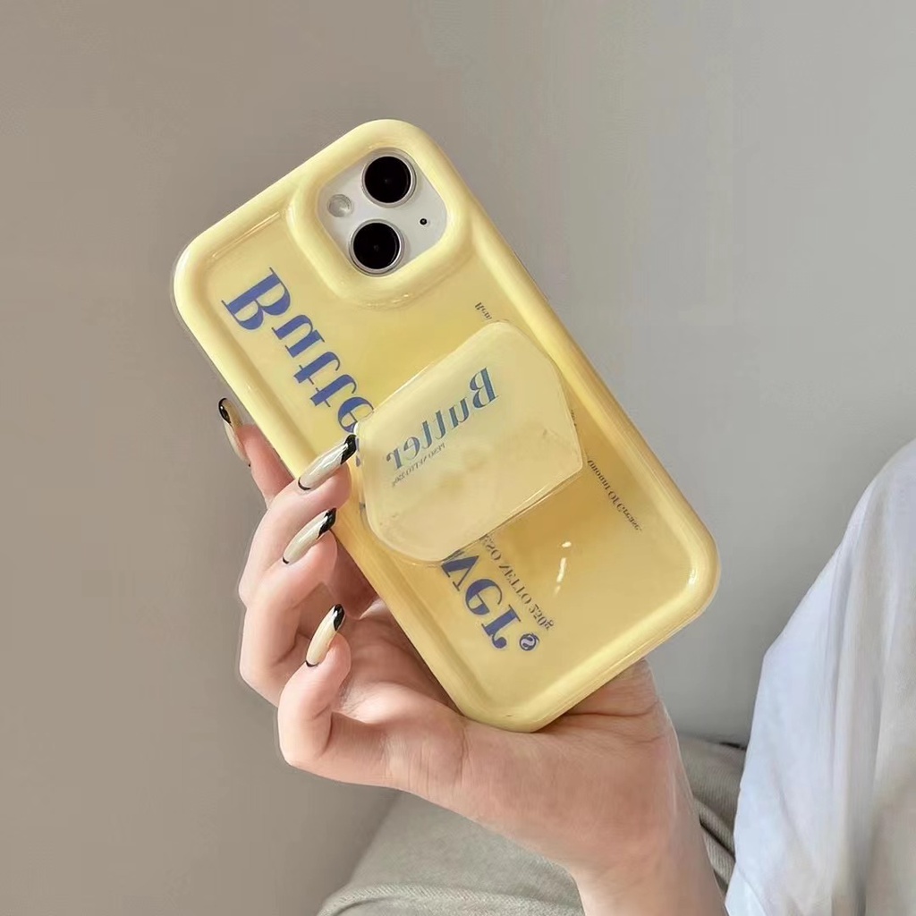 Ốp Điện Thoại Họa Tiết Hoạt Hình Màu Vàng Cho iPhone 11 11promax 12 12promax 13 13promax 14pro 14 14plus