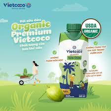Sữa dừa Organic Vietcoco 330ml