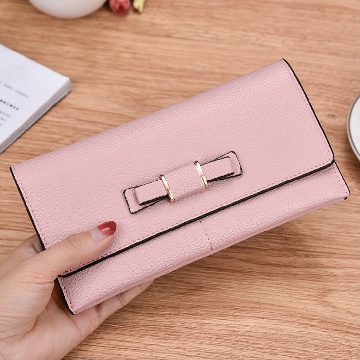 VÍ NỮ CẦM TAY THỜI TRANG BH 12 (NƠ) | BigBuy360 - bigbuy360.vn