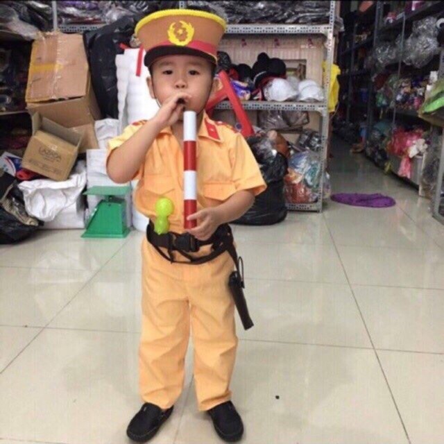 Nguyên Set Đồ Công An Trẻ Em Đầy Đủ Phụ Kiện Đi Kèm Đủ Size Đủ Màu Giá Rẻ Nhất Thị Trường