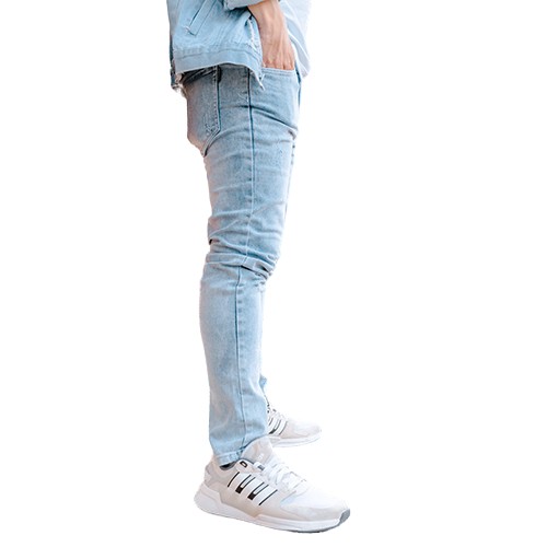 Quần jean nam cáo cấp co giãn 4 chiều hai màu đen và xanh đến từ nhà April 9 | BigBuy360 - bigbuy360.vn