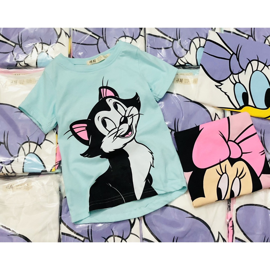 Áo thun H.M họa tiết hoạt hình Disney xinh xắn cho bé gái, hàng xuất xịn - Bigbaby shop