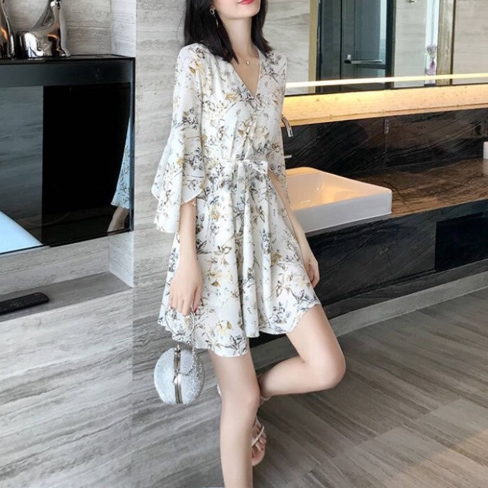 Đầm Thời Trang Midi Tay Lỡ 🏵️ Mẫu HOT 2021 🏵️ Đầm Họa Tiết Hoa, Thời Trang Bánh Bèo | BigBuy360 - bigbuy360.vn