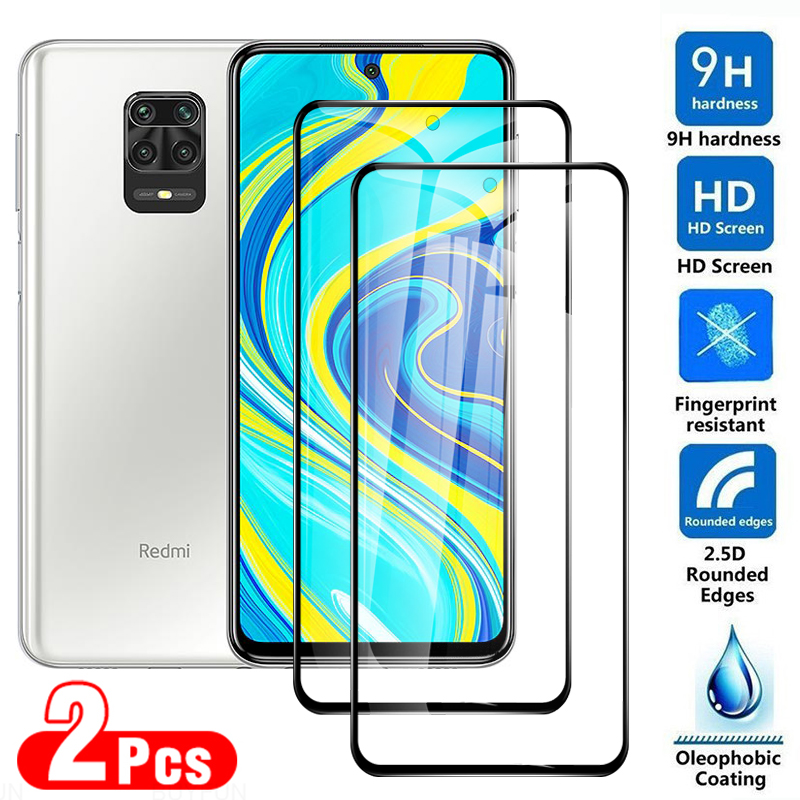 2 Pcs Full Screen Protector For Xiaomi Redmi Note 9S Tempered Glass On The Red Mi Note 9 Pro Max Note9 S 9pro 9H Protective Film