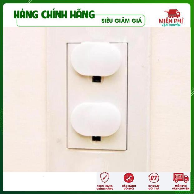 Miếng bịt ổ điện bằng nhựa trắng bảo vệ bé yêu