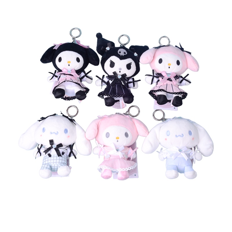 Thú nhồi bông Melody Cinnamoroll Anime nhân vật người hầu 12cm 42 kiểu dáng
