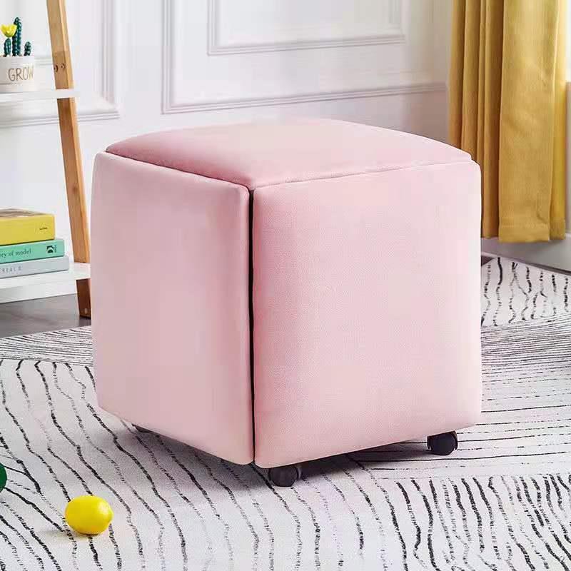 ✿Nordic Đa chức năng Khối lập phương Rubik Ghế sofa kết hợp đơn giản phòng ngủ Hình vuông đẩu Net khách Màu đỏ bàn