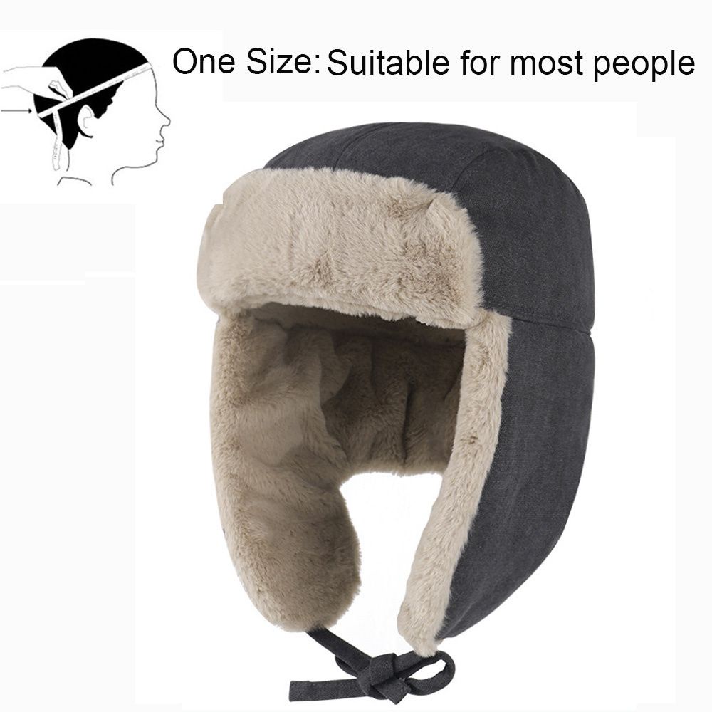 Mũ Balaclava Lông Giả Dày Dặn Che Tai Giữ Ấm Chống Gió Chống Tuyết Mùa Đông Đa Màu Sắc Cho Nam Và Nữ