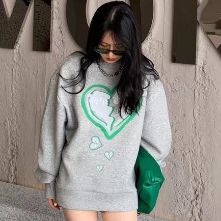 ÁO HOODIE HOẠ TIẾT TIM (A2195)