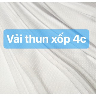 Vải THUN MÈ TRẮNG may áo chia đội, áo phông chạy bộ [ GIÁ 1M]