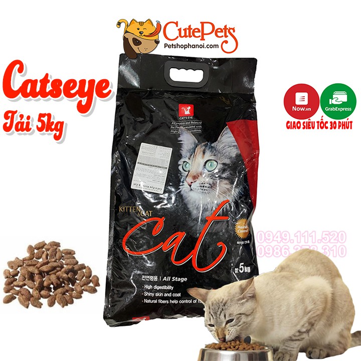 Thức ăn cho mèo Hạt Cat Eye Tải 5kg hạt Catseye Hàn Quốc cho mèo mọi lứa tuổi - CutePets