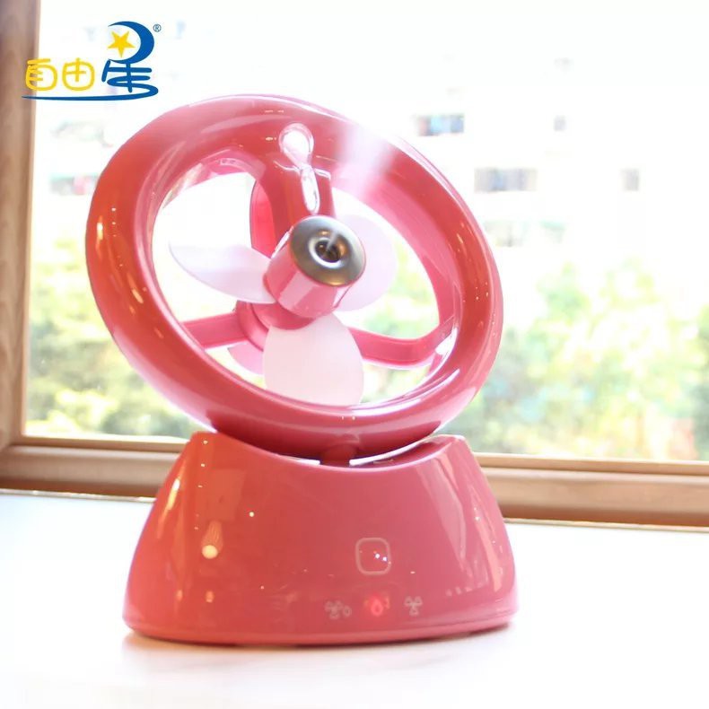 Quạt phun sươngGIADUNGTONGKHO1Quạt phun sương cảm ứng để bàn OLI, Máy làm mát không khí tích điện để bàn cổng sạc USB