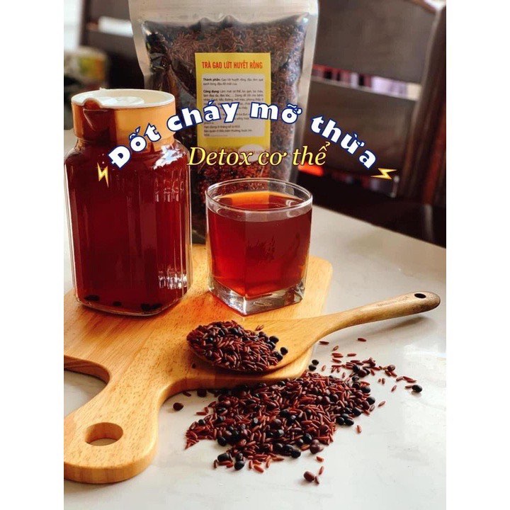 2 HỘP TRÀ GẠO LỨT XẠ ĐEN ĐẬU ĐEN THỨC UỐNG GIẢM CÂN VÓC DÁNG THON GỌN