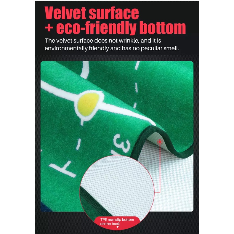 Thảm Nhung Tập Putting Golf - PGM TL018 Velvet Golf Putting Mat