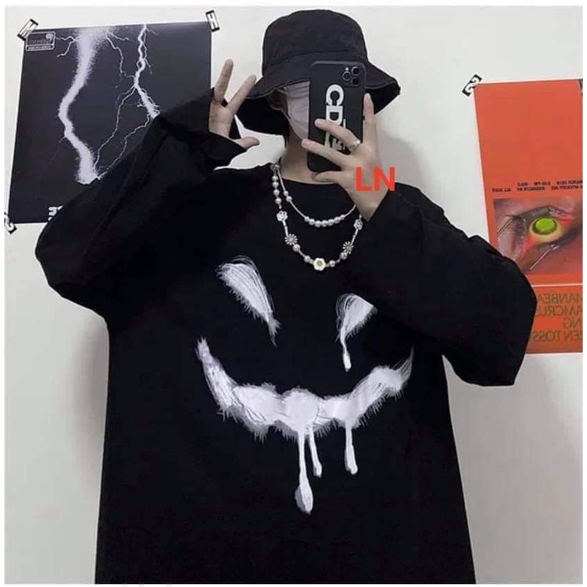 Áo tay xuông mặt ma hót hít