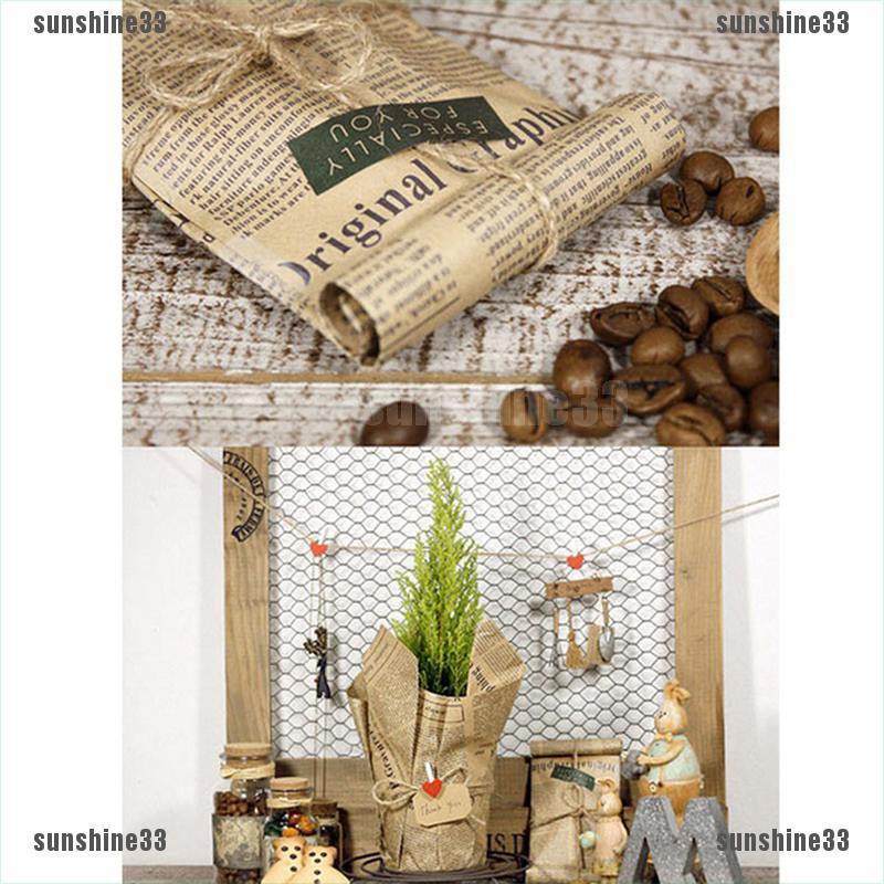 【COD•suns】Wrapping Paper Wrap Gift Wrap Double Sided Christmas Kraft Paper Vin