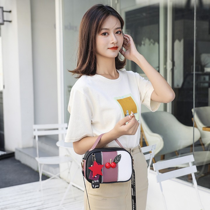 Túi đeo chéo hộp cherry a076