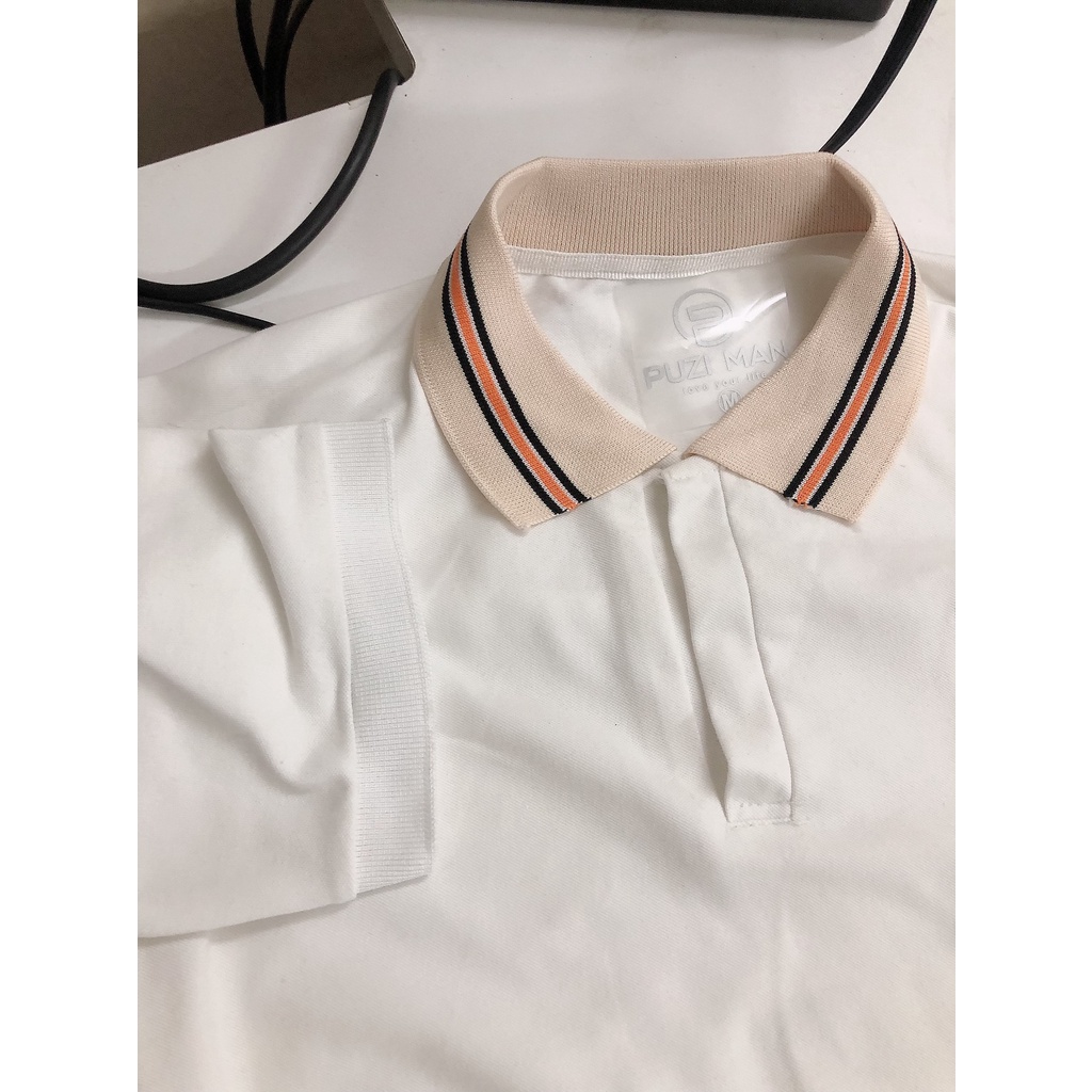 Áo polo nam tay ngắn hoạ tiết thêu gấu vải cotton 100% dày mịn mặc cực mát - AH STORE