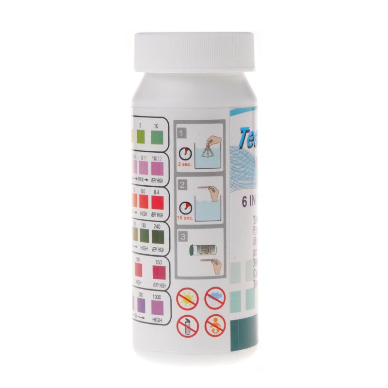 Bộ 50 Dải Thử Nghiệm Hồ Bơi 6 Chiều Chính Xác Cao Cấp