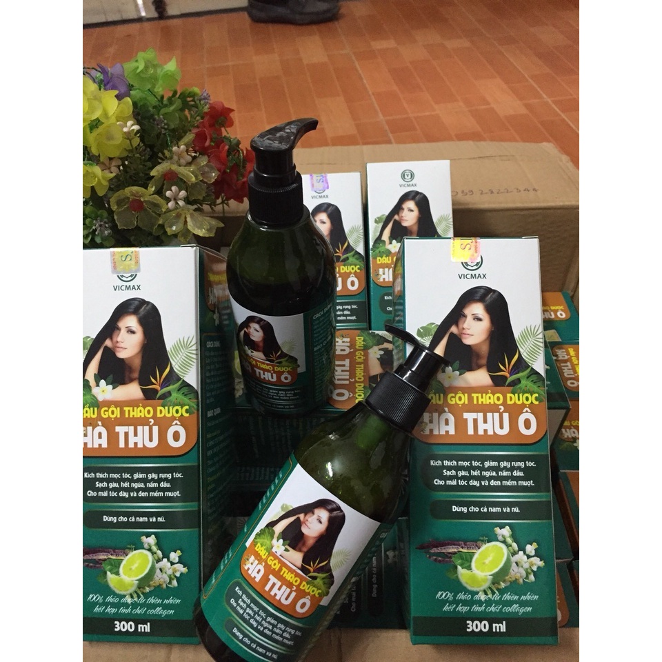 DẦU GỘI THẢO DƯỢC HÀ THỦ Ô BỒ KẾT SẢ CHANH