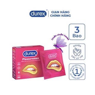 Bao Cao Su Durex Pleasuremax chính hãng hộp 3 bao