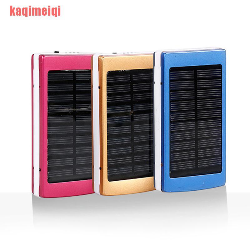 Vỏ hộp sạc dự phòng năng lượng mặt trời hai cổng usb 10000mah có đèn led cho pin sạc dự phòng No Dseqa