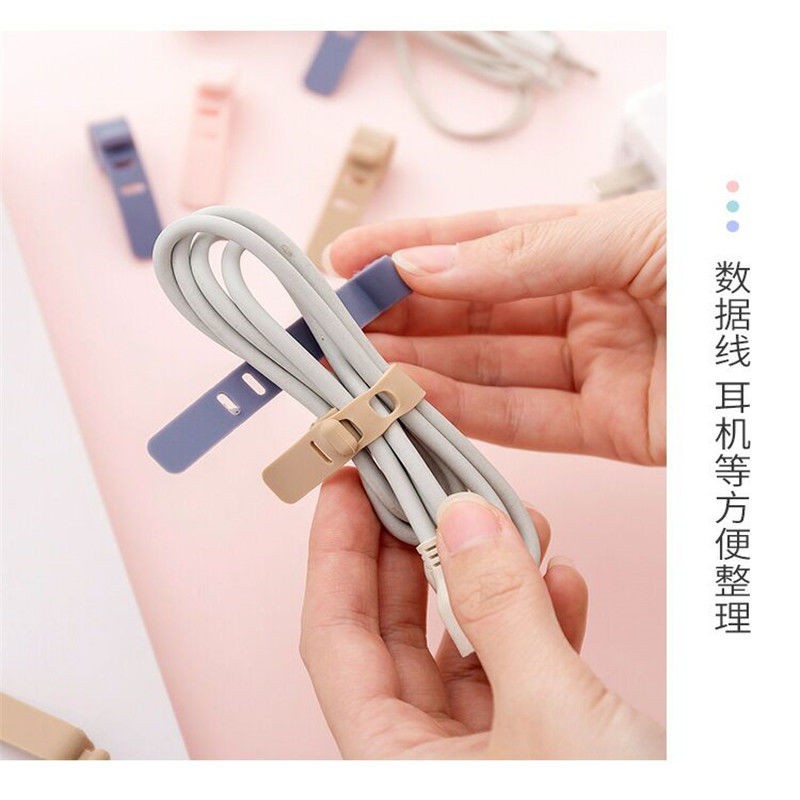 Dụng cụ cố định dây tai nghe bằng dây silicon dễ thương | BigBuy360 - bigbuy360.vn