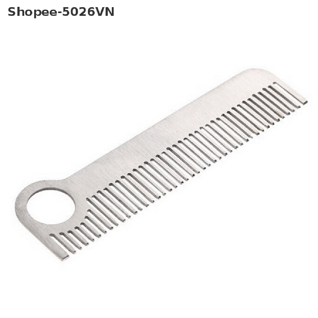 [lũ Lụt] Lược Chải Tóc Bằng Thép Không Gỉ / Titan Chăm Sóc Sức Khỏe Bỏ Túi (f)